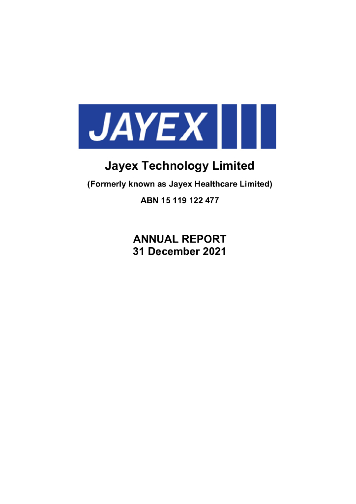 Jayex Technology Limited（JTL）2021财年年度报告（英文版）