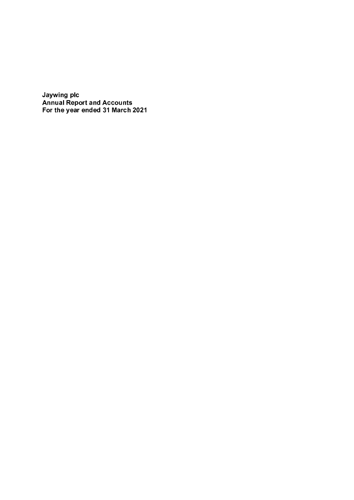 Jaywing plc（JWNG）2021财年年度报告（英文版）