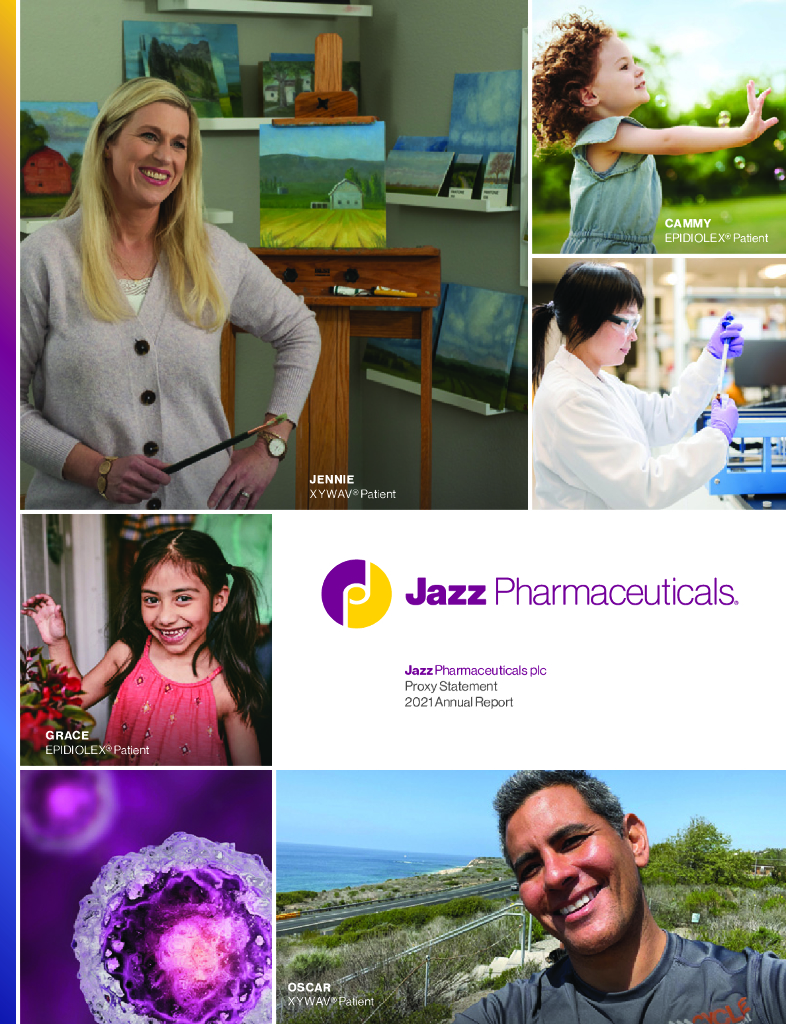 Jazz Pharmaceuticals,Inc.（JAZZ）2021财年年度报告（英文版）