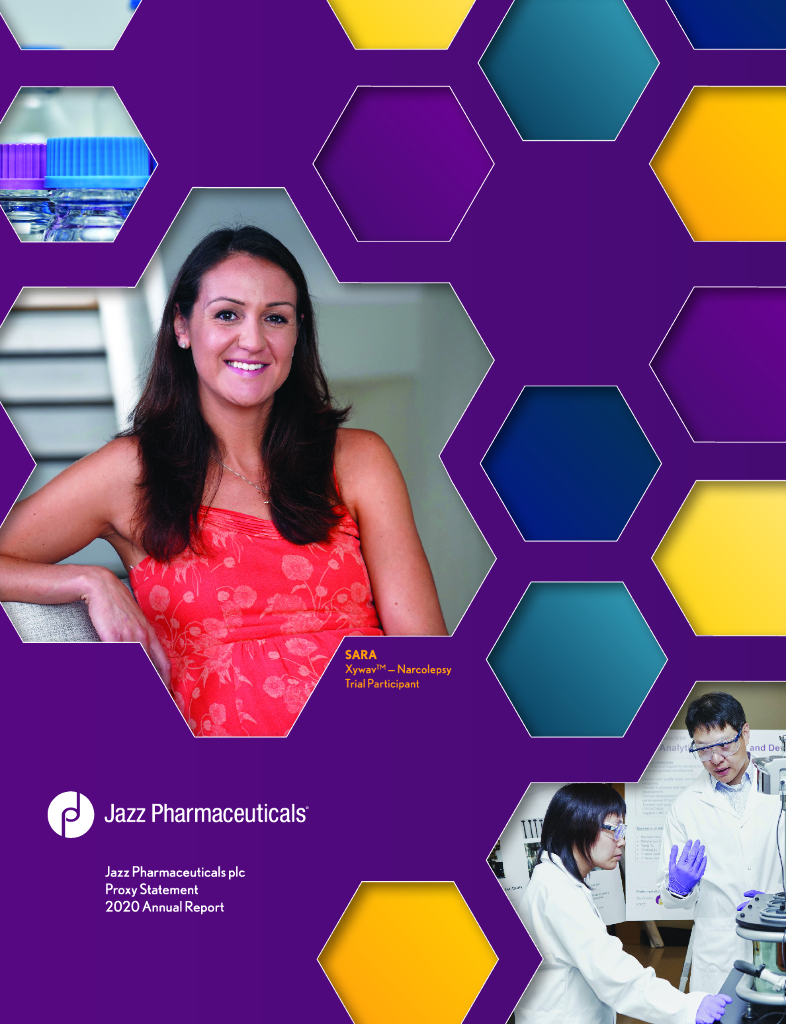 Jazz Pharmaceuticals,Inc.（JAZZ）2020财年年度报告（英文版）