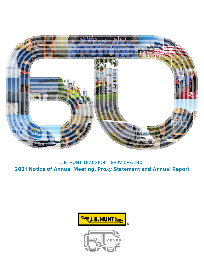 JB Hunt Transport Services Inc.（JBHT）2021财年年度报告（英文版）