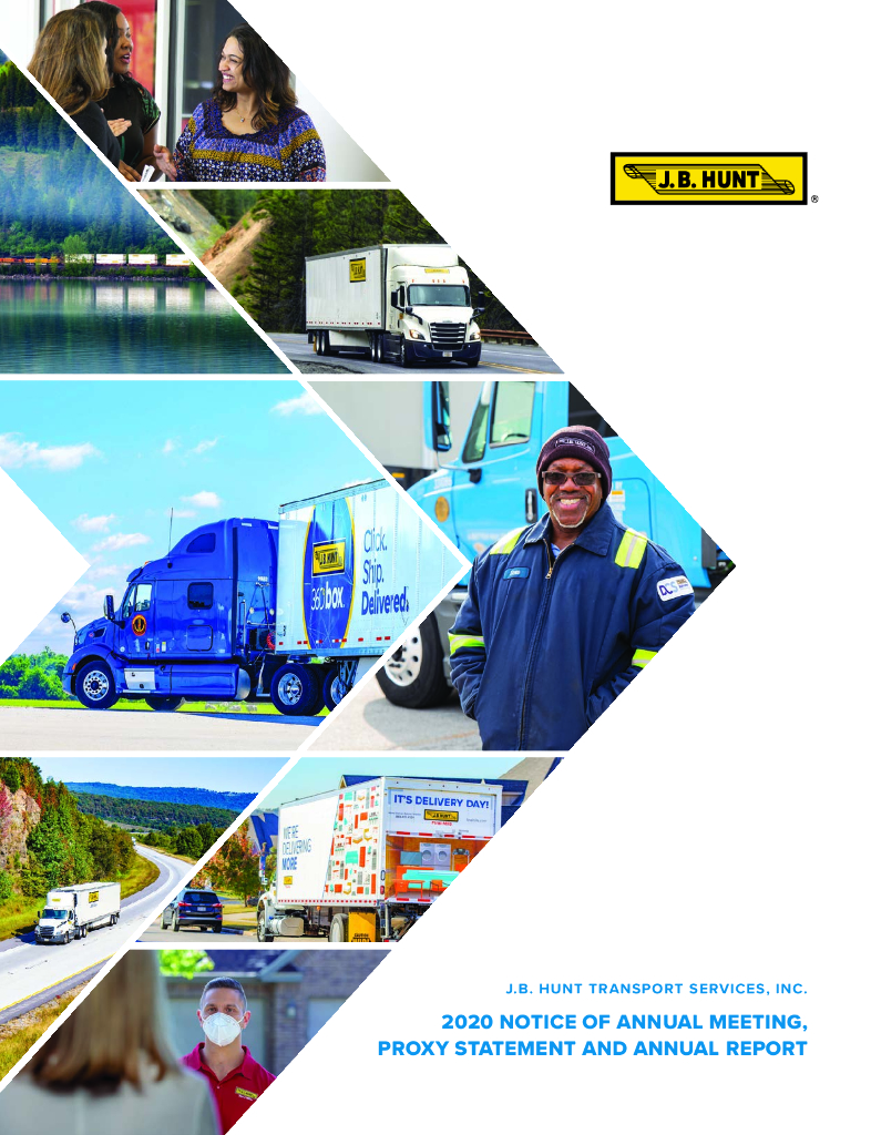 JB Hunt Transport Services Inc.（JBHT）2020财年年度报告（英文版）