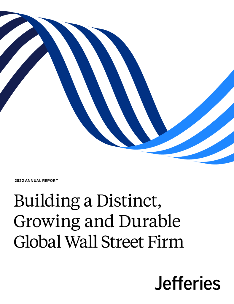 Jefferies Group Inc.（JEF）2022财年年度报告（英文版）