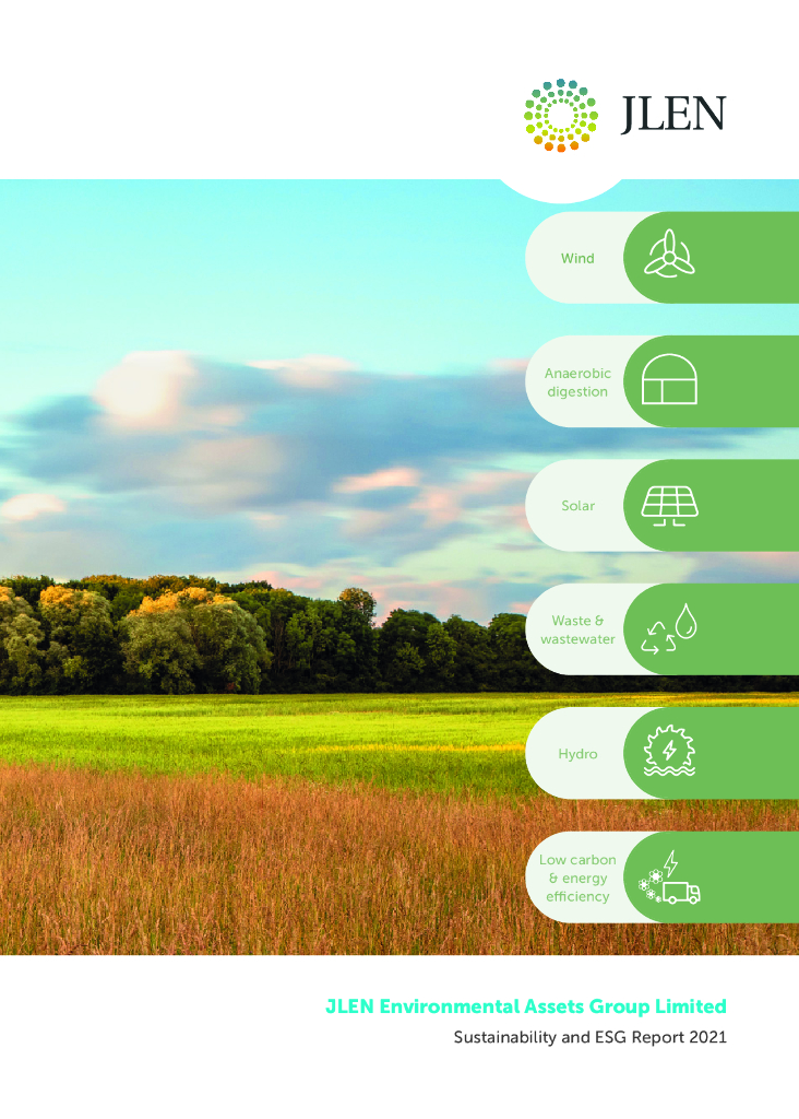 JLEN Environmental Assets Group Limited（JLEN）2021年可持续发展报告（英文版）