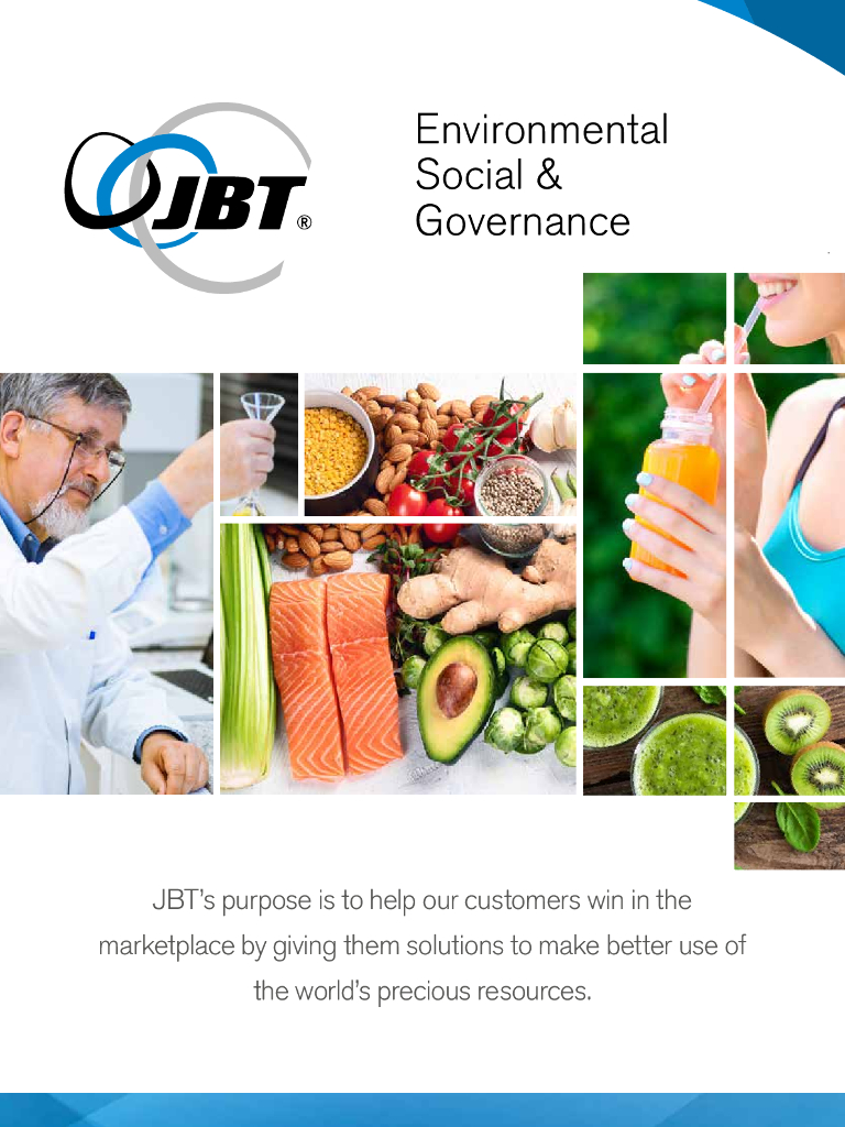 John Bean Technologies Corporation（JBT）2020年ESG报告（英文版）