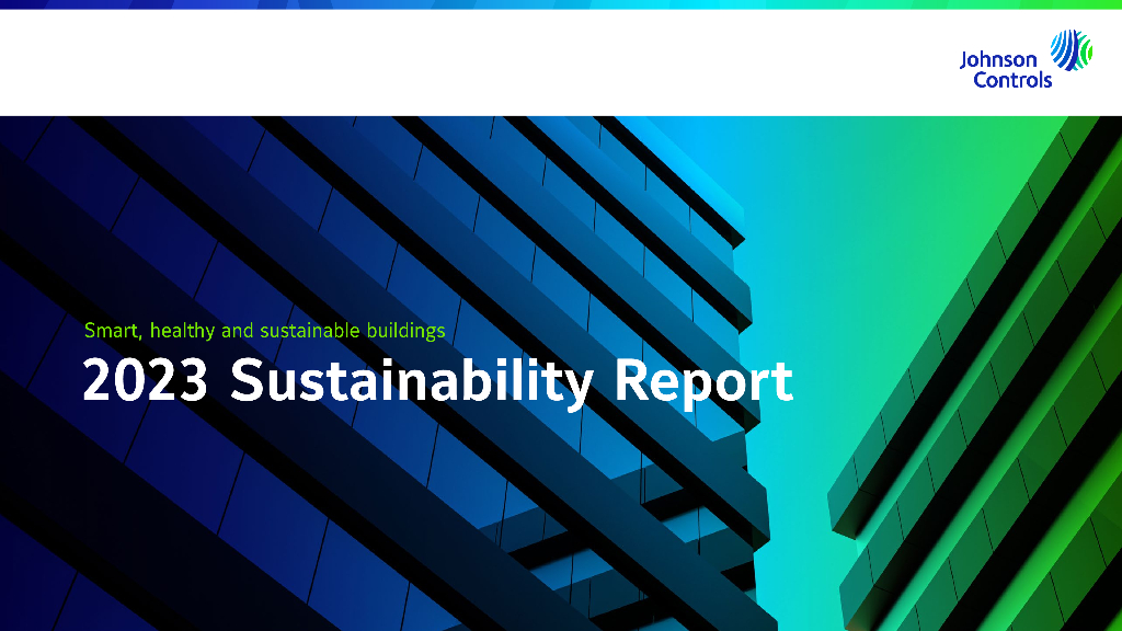 Johnson Controls International plc（JCI）2023年可持续发展报告（英文版）