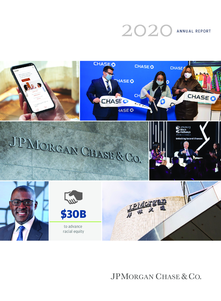 JPMorgan Chase&Co（JPM）2020财年年度报告（英文版）