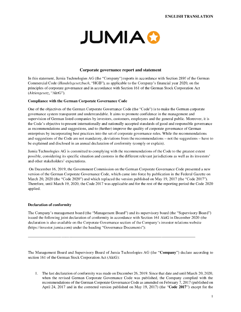 Jumia Technologies AG