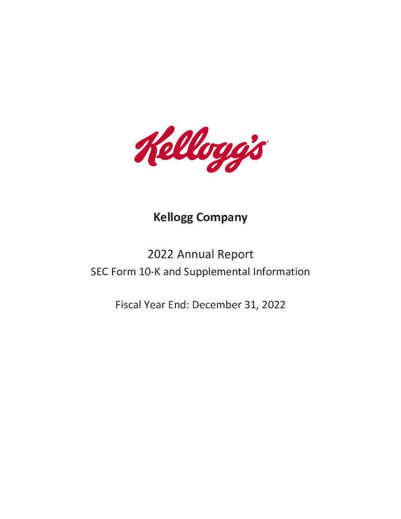 Kellanova（K）2022财年年度报告（英文版）