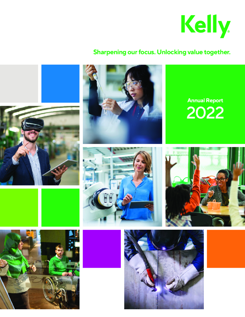 Kelly Services Inc.（KELYA）2022财年年度报告（英文版）