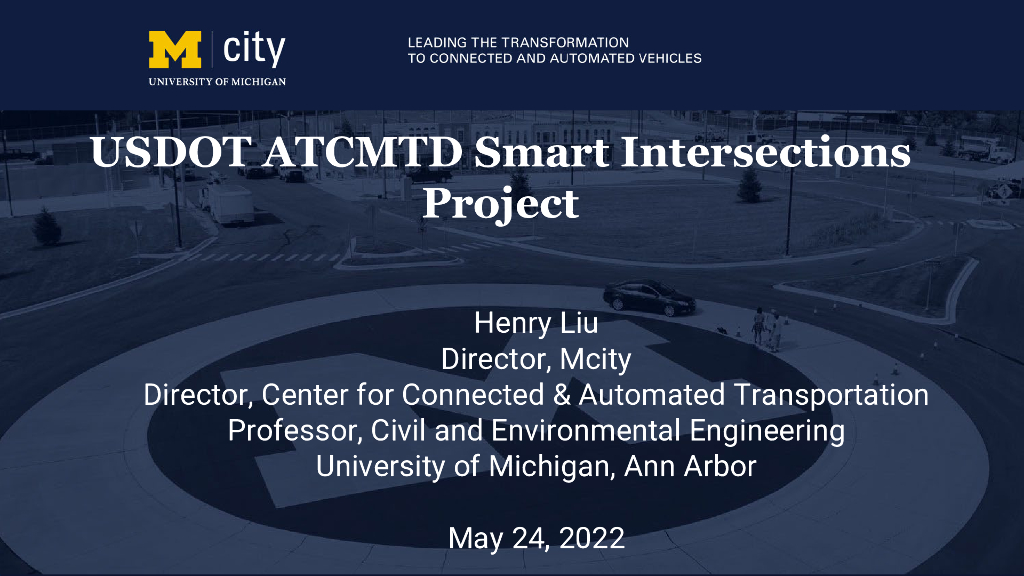密西根大学：2022美国交通部ATCMTD智能交叉路口项目（英文版）