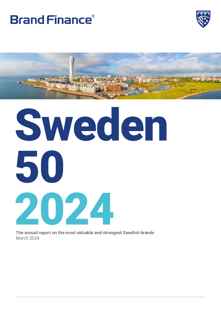 Brand Finance：2024年瑞典品牌价值50强报告（英文版）