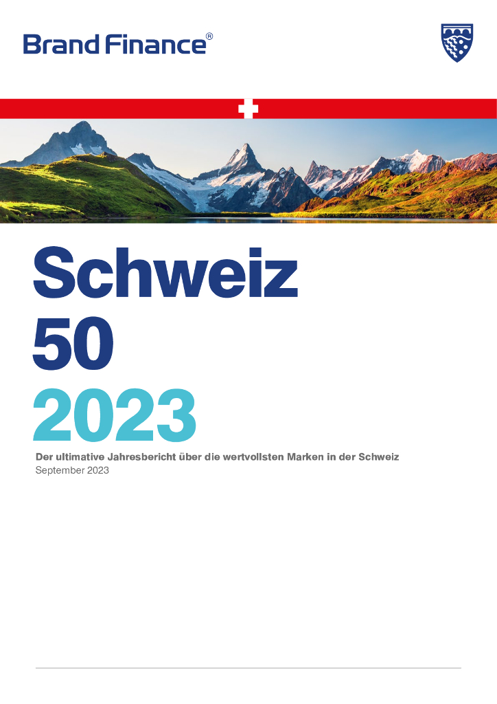 Brand Finance：2023年瑞士品牌50强报告（德语版）