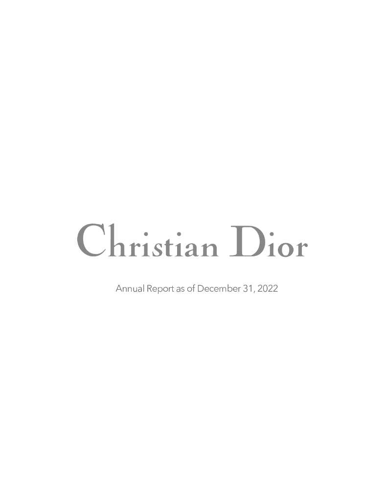 迪奥公司（CHRISTIAN DIOR）：2022年年度报告（英文版）