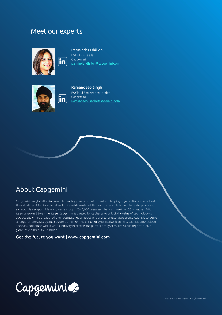 凯捷Capgemini：2024想要从云中的FINOPS获得最大价值？现在是利用生成式人工智能的时候报告（英文版）_第6页