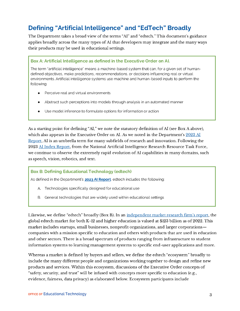 美国教育技术办公室：2024人工智能教育设计：开发人员必备指南报告（英文版）_第7页