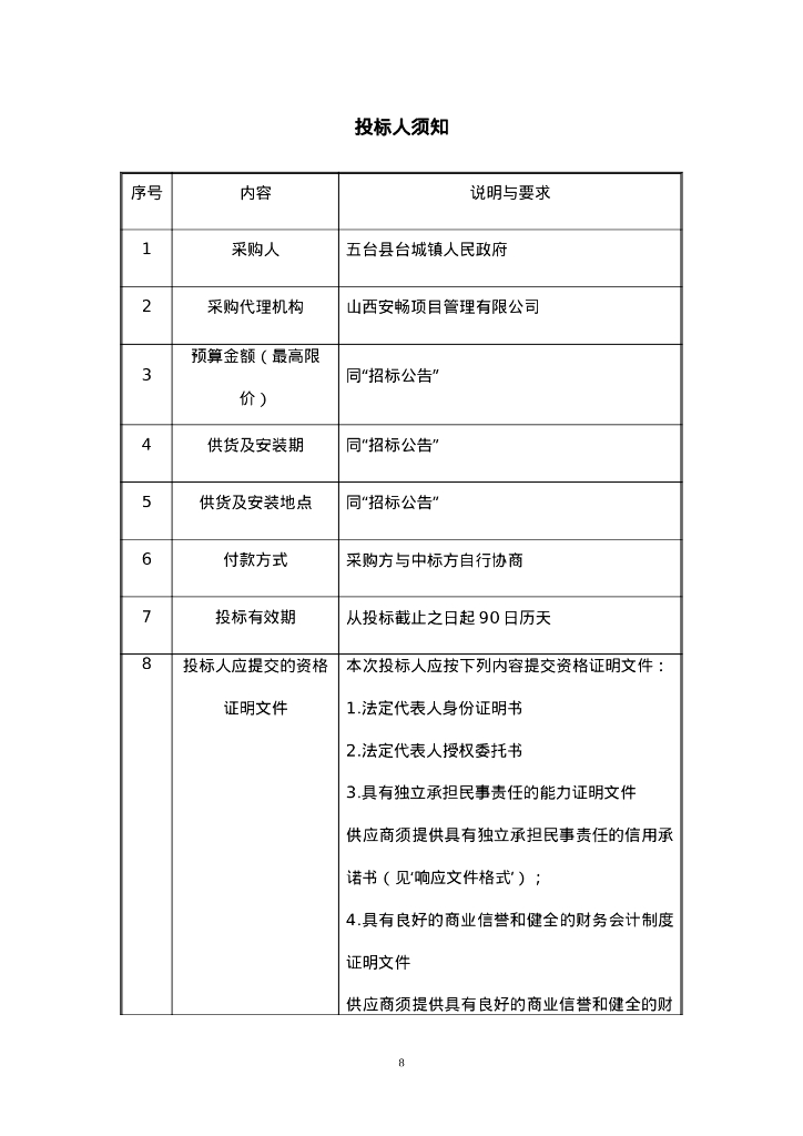 五台县台城镇西寨村屋顶光伏项目招标文件_第10页