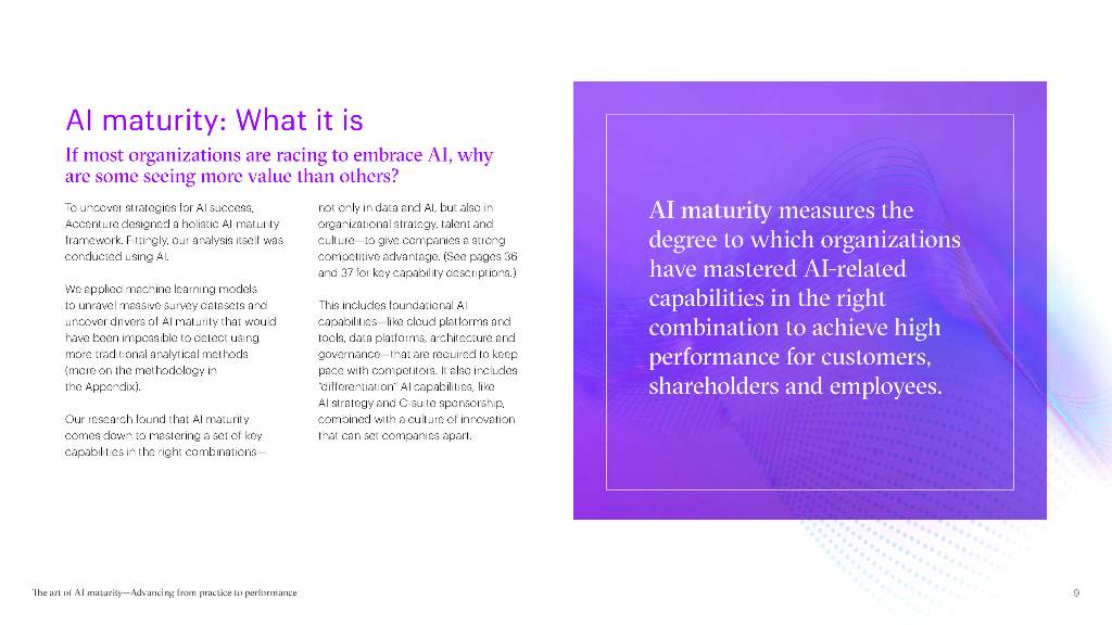 埃森哲：2022人工智能成熟度的艺术：从实践到绩效的进阶之路报告（英文版）_第9页
