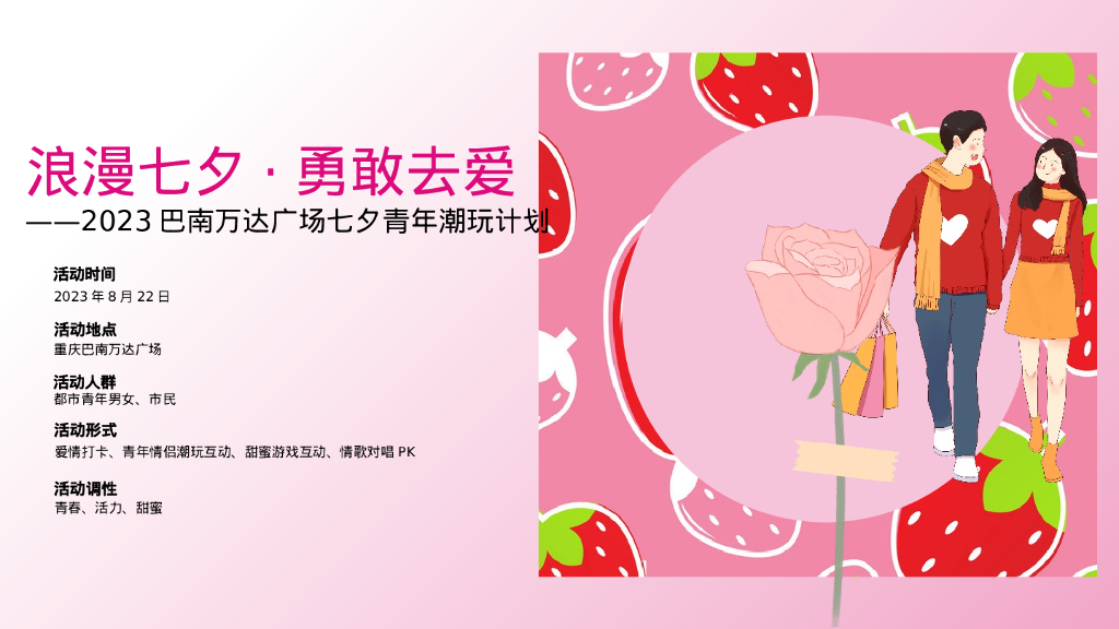 某万达广场七夕情人节系列“浪漫七夕·勇敢去爱”活动策划方案_第8页