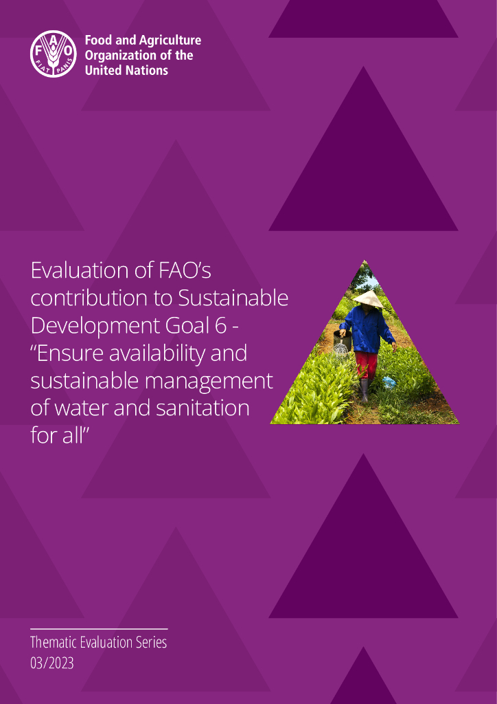 FAO联合国粮农组织：2024评价粮农组织对可持续发展目标6-“确保人人享有水和卫生设施的供应和可持续管理”的贡献报告（英文版）