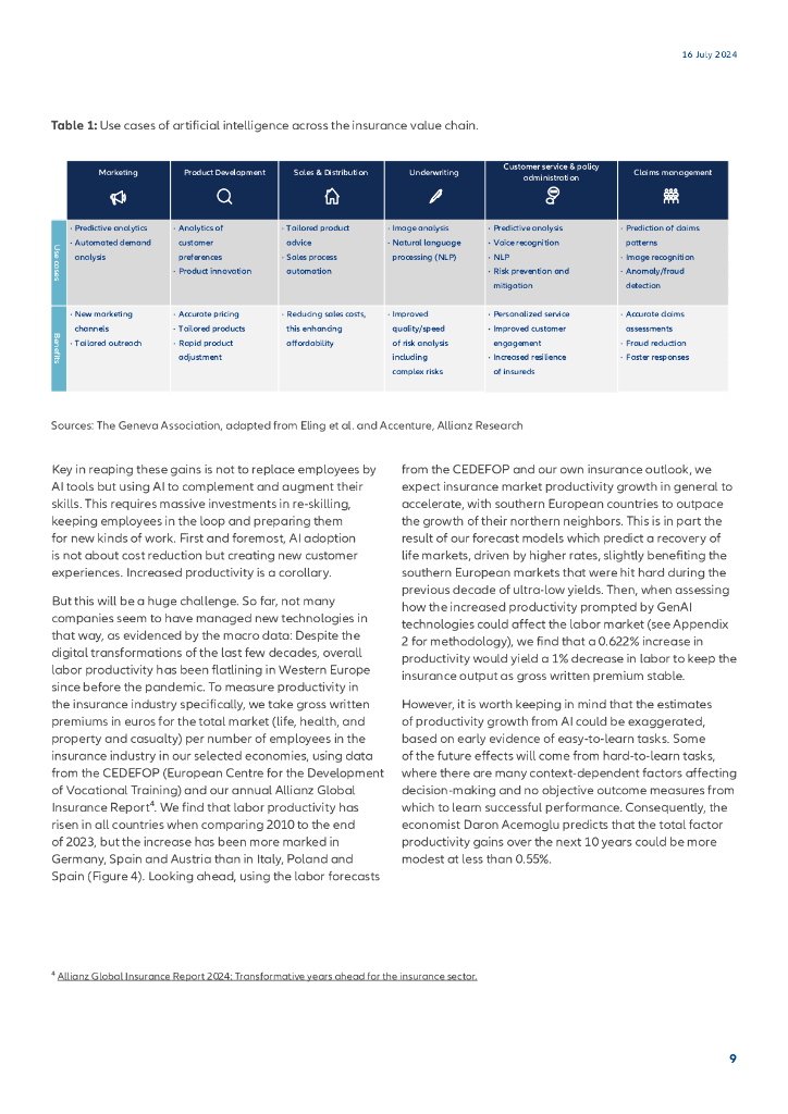 Allianz安联：2024人工智能与保险行业研究报告（英文版）_第9页