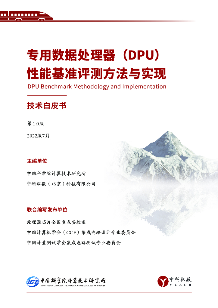 中科驭数：2022年专用数据处理器（DPU）性能基准评测方法与实现技术白皮书
