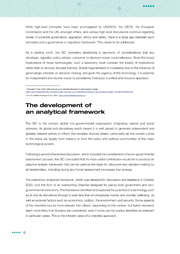 国际科学理事会（ISC）：2024政策制定者指南：人工智能、大型语言模型等飞速发展的技术评估报告（英文版）_第6页