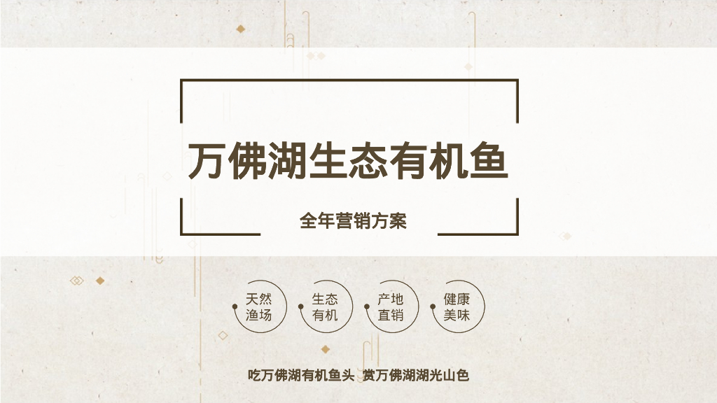 2024湖区生态有机鱼品牌全年营销方案