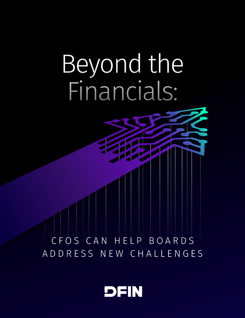 DFIN：2023超越财务：CFO如何帮助董事会应对新挑战白皮书（英文版）