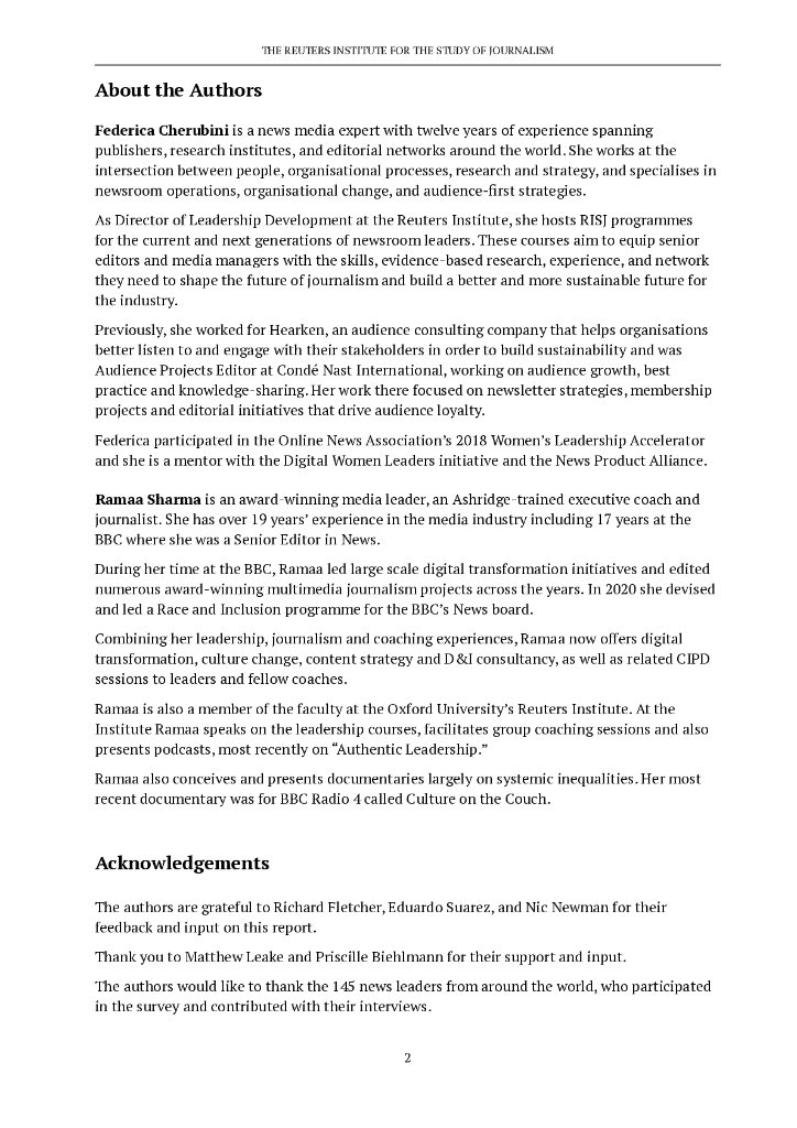 路透社：变革中的新闻编辑室报告2023：媒体领袖仍对人工智能的颠覆持谨慎态度（英文版）_第6页