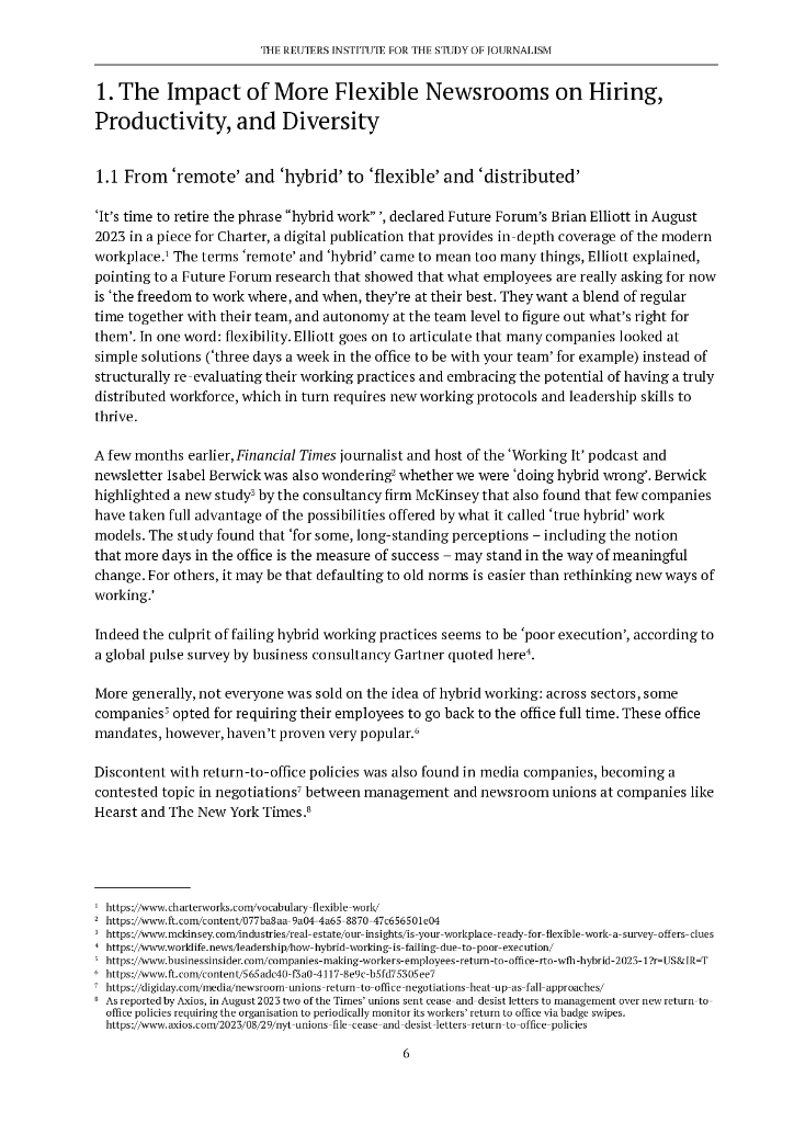 路透社：变革中的新闻编辑室报告2023：媒体领袖仍对人工智能的颠覆持谨慎态度（英文版）_第10页