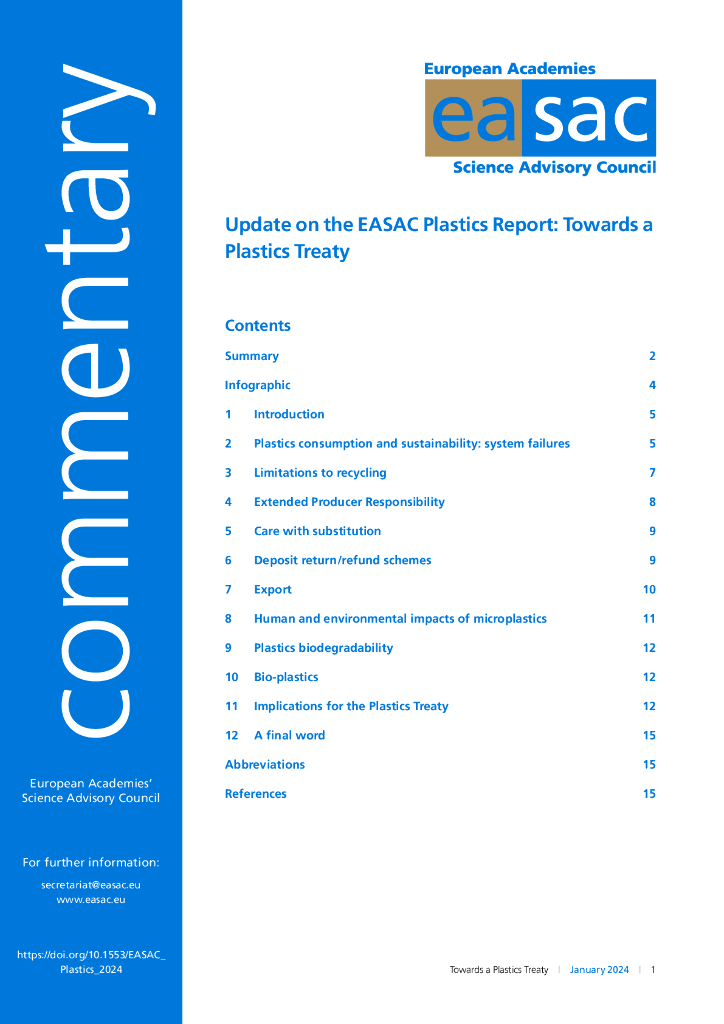 IAP国际科学院组织：2024年EASAC塑料报告更新：迈向塑料条约（英文版）