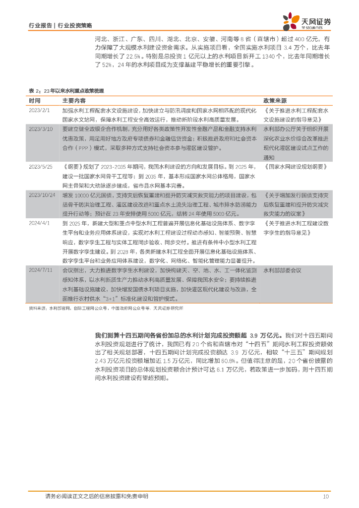 天风证券：建筑装饰行业投资策略：聚焦央国企高质量发展，布局新质生产力景气赛道_第10页