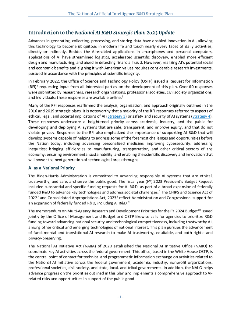 美国国家科学技术委员会：2023国家人工智能研究与发展战略计划报告（英文版）_第9页