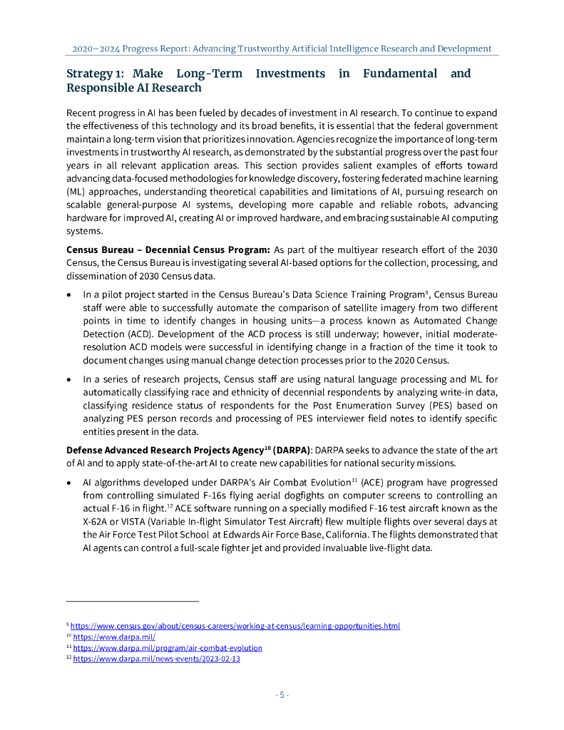 美国国家科学技术委员会：2020-2024年进度报告-推进值得信赖的人工智能研究与发展（英文版）_第9页