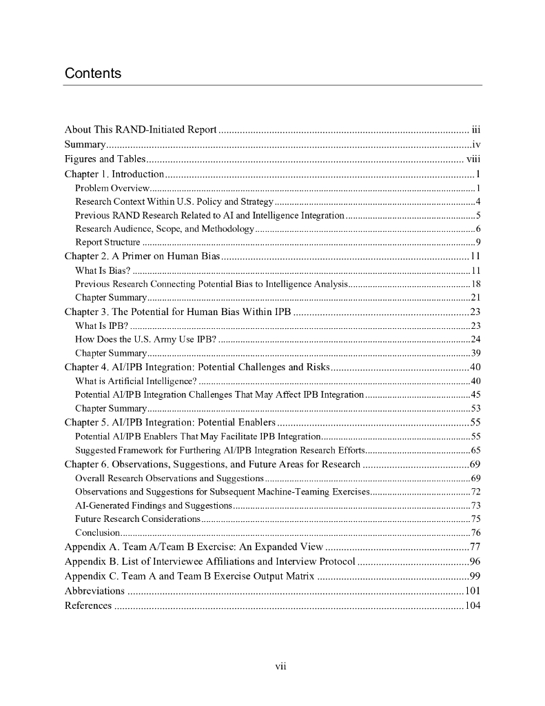 Rand兰德：​利用人工智能缓解美国陆军战场情报准备过程的潜在人类偏差（英文版）_第7页