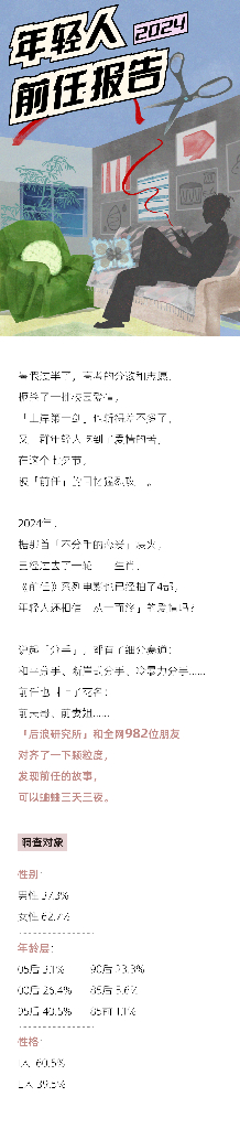 后浪研究所：2024年轻人前任报告