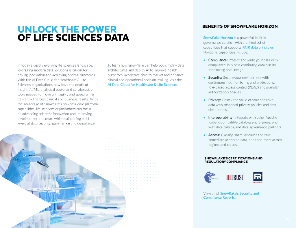 Snowflake：2024生命科学组织通过人工智能数据云加速开发管道的4种方式报告（英文版）_第9页