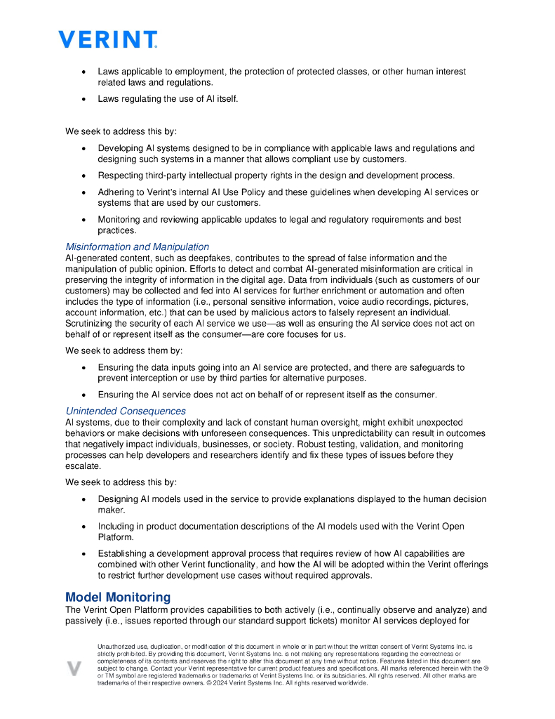 Verint：2024负责任和符合伦理的人工智能白皮书（英文版）_第9页