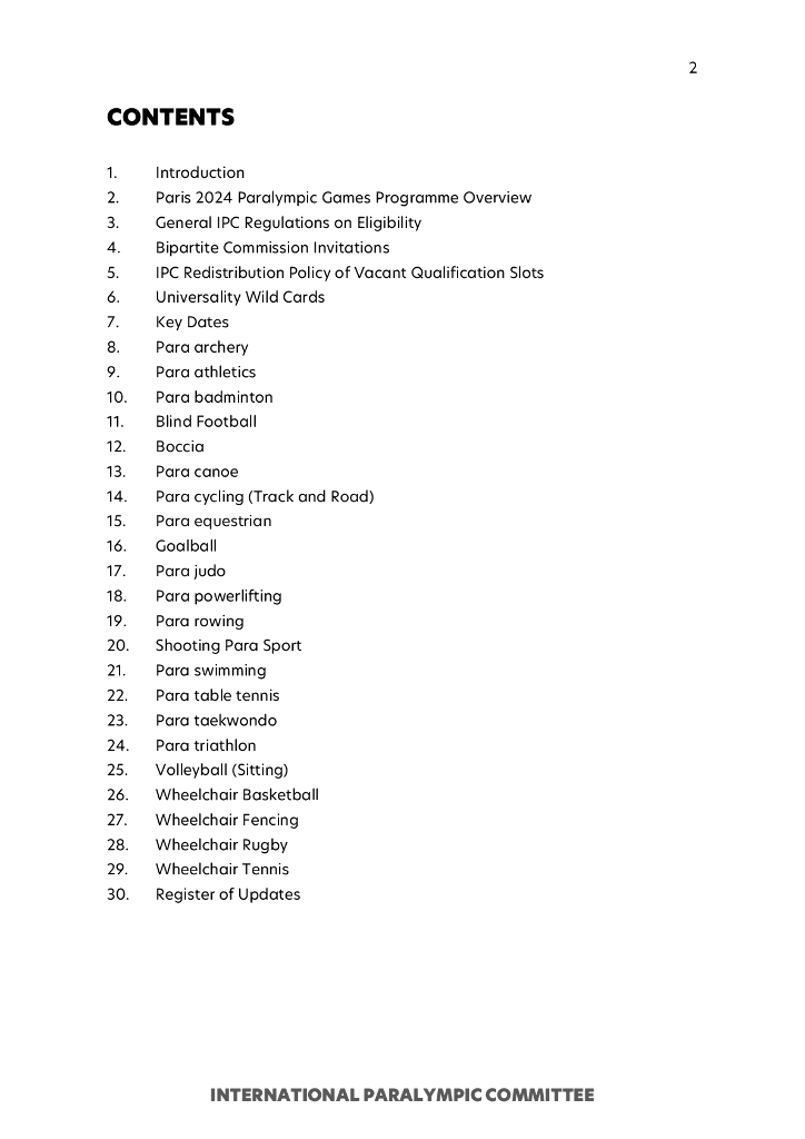 巴黎奥运会2024年残奥会资格规则（英文版）_第2页