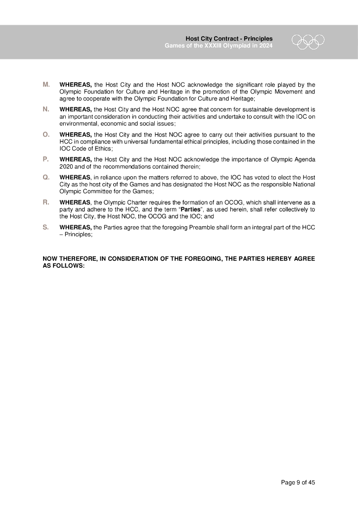 2024年第三十三届奥林匹克运动会主办城市合同原则（英文版）_第9页