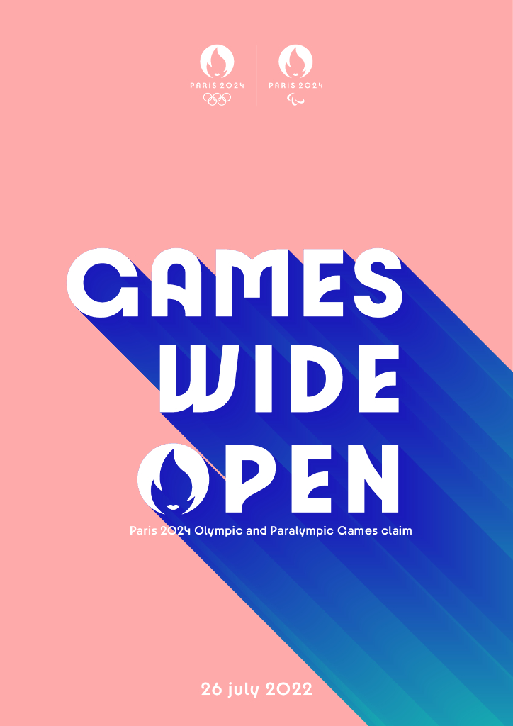 2024巴黎奥运会Slogan：Games Wide Open