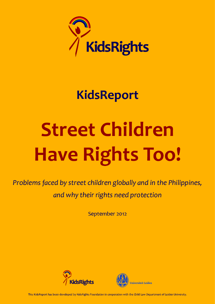 KidsRights：2012年儿童权利报告-暴力无处可藏（英文版）