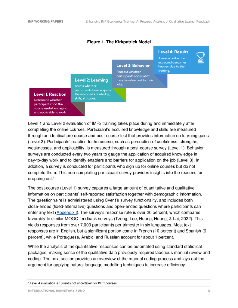 国际货币基金组织：2024加强IMF经济学培训：基于人工智能的定性学习者反馈分析报告（英文版）_第7页