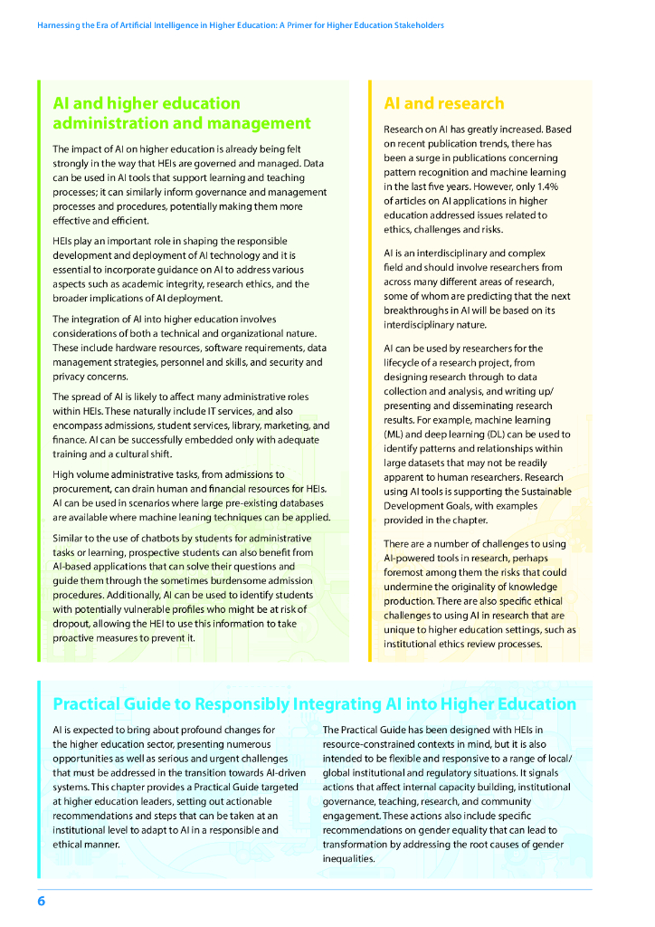联合国教科文组织：2023在高等教育中利用人工智能的时代：面向高等教育利益相关者的入门指南报告（英文版）_第6页