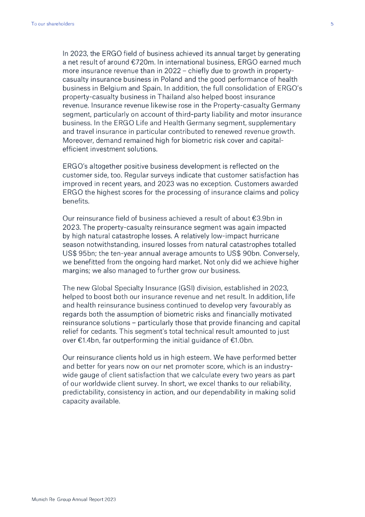慕尼黑再保险集团（MUNICH RE GROUP）2023年年度报告（英文版）_第7页