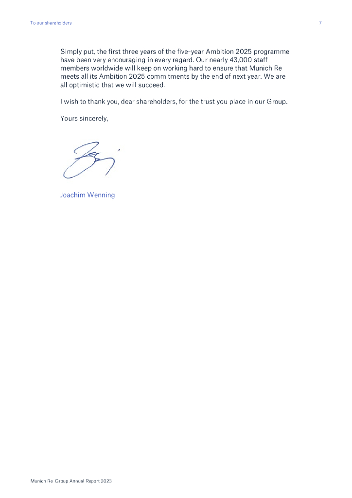 慕尼黑再保险集团（MUNICH RE GROUP）2023年年度报告（英文版）_第9页