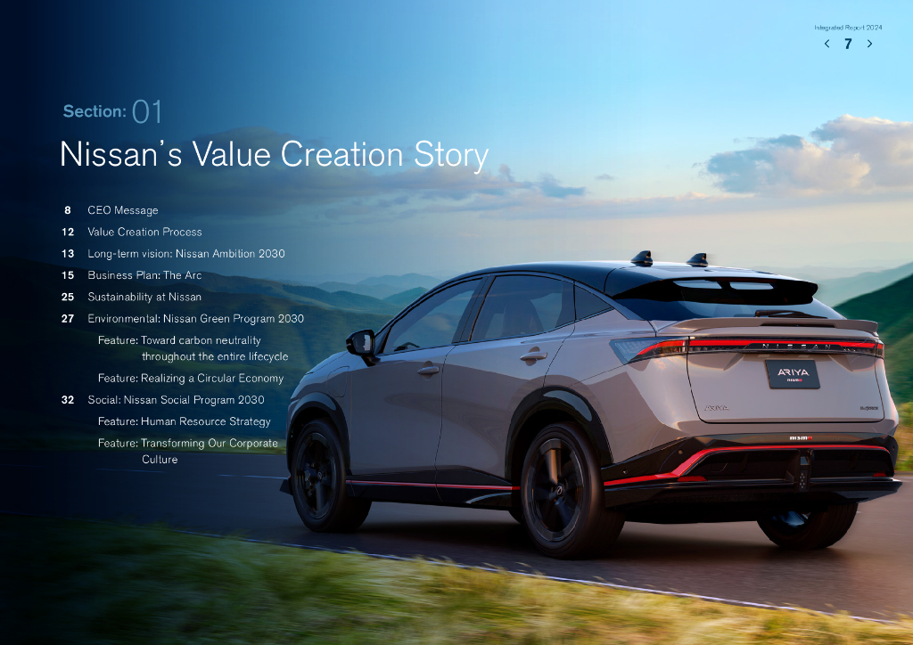 日产汽车（NISSAN MOTOR）2024年度综合报告（英文版）_第8页
