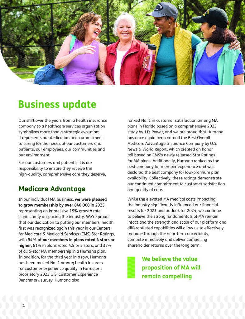 哈门那公司（HUMANA）2023年年度报告（英文版）_第6页