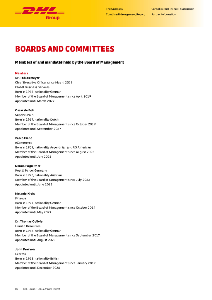 德国邮政敦豪集团（DEUTSCHE POST DHL GROUP）2023年年度报告（英文版）_第7页